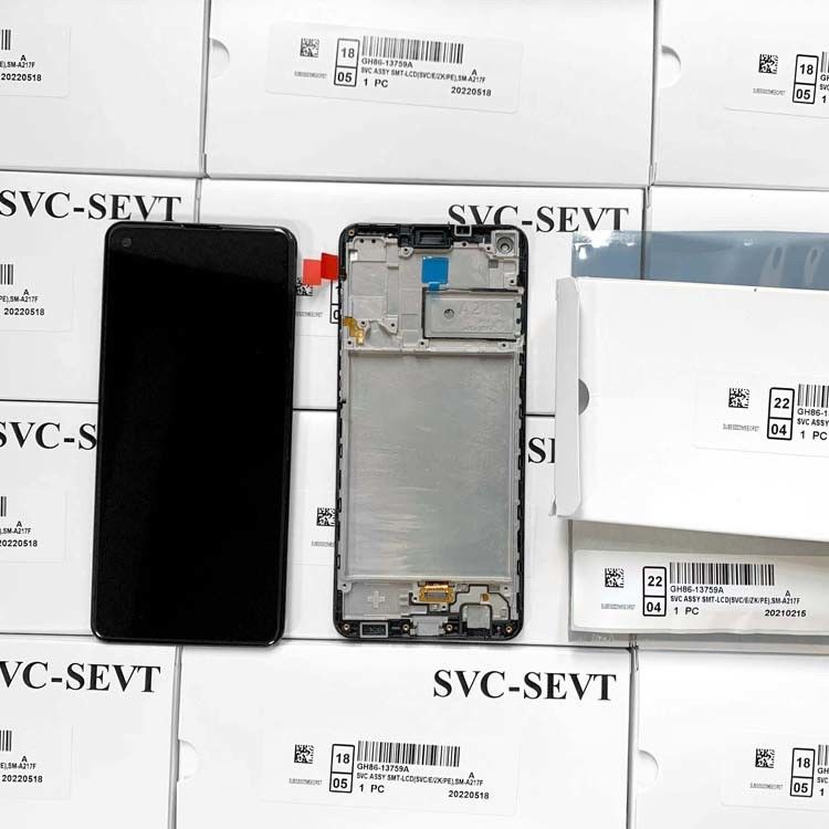 A21S LCD LCD avec cadre Pour  A21S Original Nouveau Service Pack LCDS  A217 Affichage de l'écran du téléphone mobile Pantalla