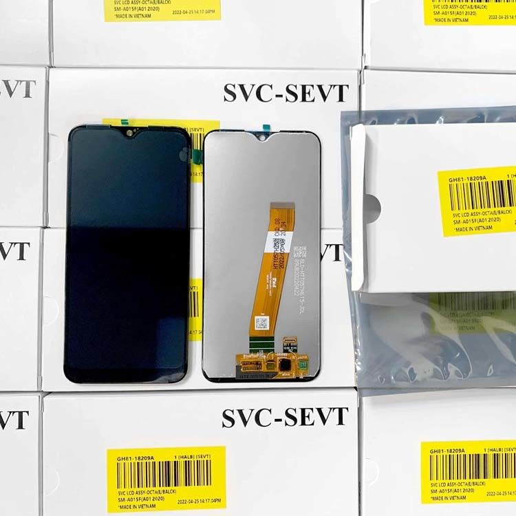 A01 LCD LCD Pour  A01 en gros Écran d'écran de téléphone portable original Pantalla  A105 Service Pack LCDS Touch