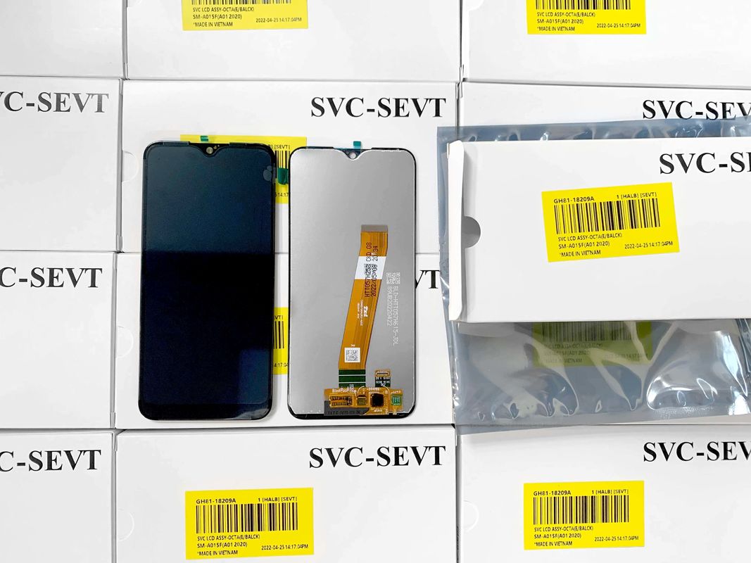 A01 LCD LCD Pour  A01 en gros Écran d'écran de téléphone portable original Pantalla  A105 Service Pack LCDS Touch