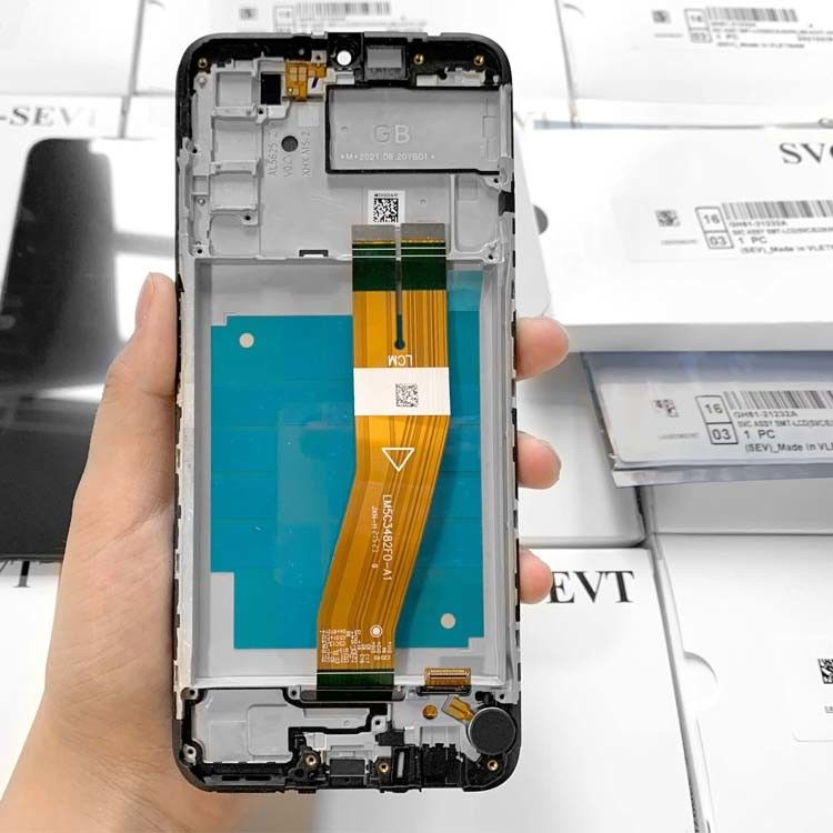 Original A03S Service Pack LCD avec cadre Pour l'écran de téléphone mobile  a03s  A037 Pantalla de haute qualité