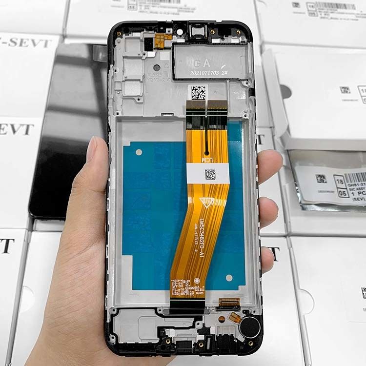 A03 LCD LCD avec cadre Pour  a03 Écran de téléphone portable en gros A035 Original Service Pack Affichage LCD Pantalla