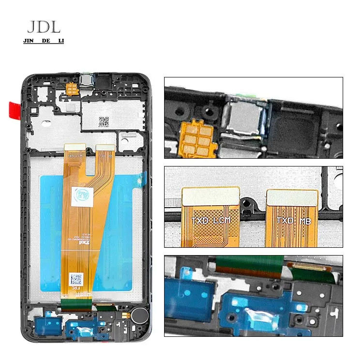 A045 Affichage d'écran LCD avec cadre Pour  a045 Téléphone portable Touch Pantalla  A04 Original Service Pack LCDS