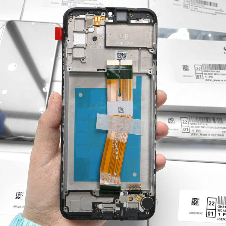 Écran LCD du téléphone A02s Remplacement d'écran LCD pour affichage haute performance Service Pack