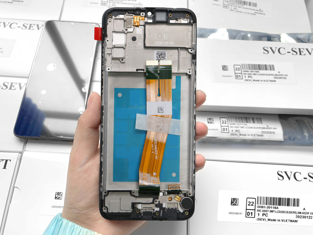 Écran LCD du téléphone A02s Remplacement d'écran LCD pour affichage haute performance Service Pack