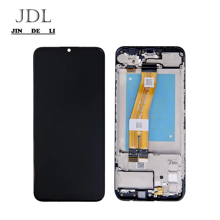 100% testé QC A02S LCD remplacement Anti-statique Sac Pack Affichage LCD mobile noir
