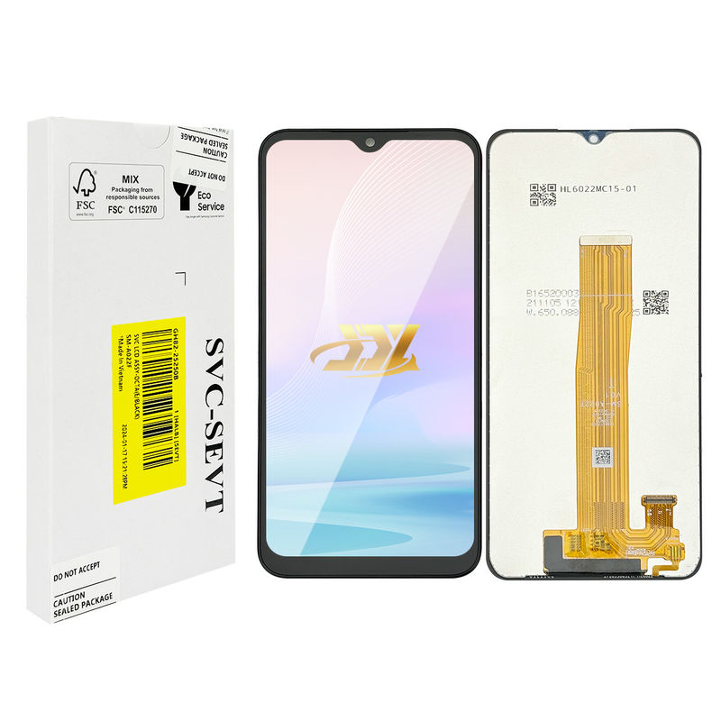 Téléphone portable A02 Écran LCD de remplacement 6,5 pouces avec écran de téléphone portable Svc LCD à contraste élevé